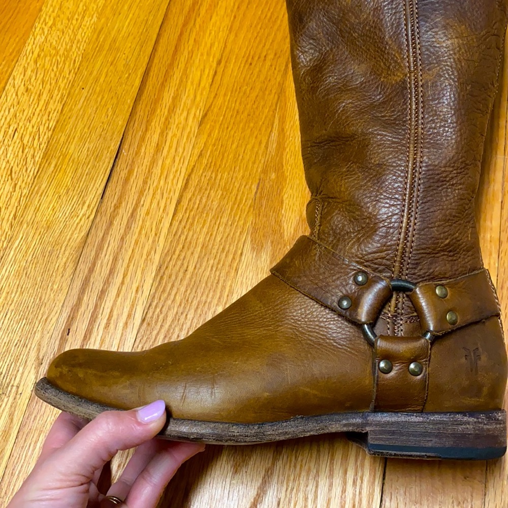 Frye 76850 Phillip Harness Tall Riding Boots